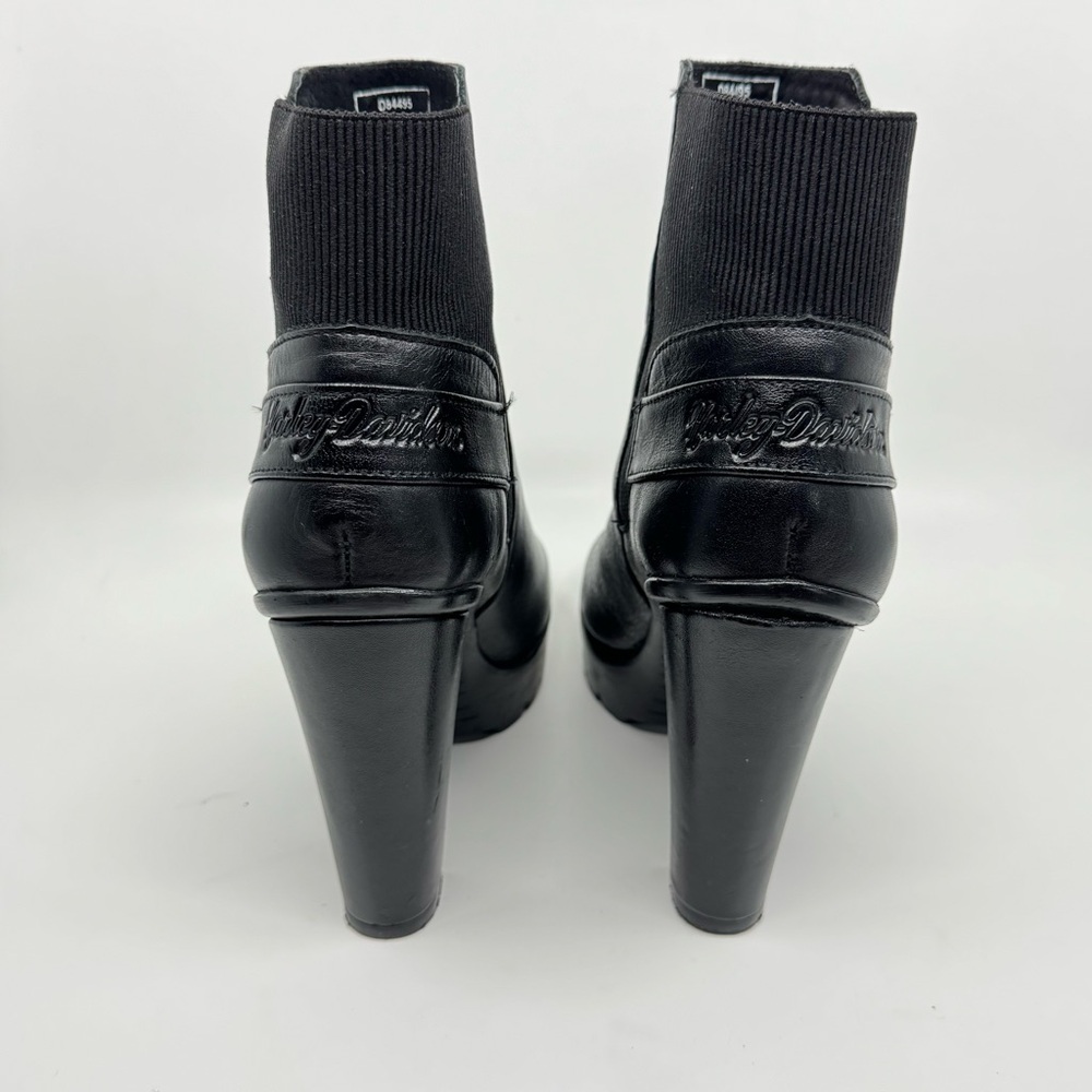 Harley-Davidson Iredell 9" Platform Gore Womens Black Ankle & Booties Boots - Picture 3 of 10